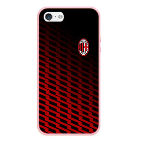 Чехол для iPhone 5/5S матовый с принтом AC MILAN в Курске, Силикон | Область печати: задняя сторона чехла, без боковых панелей | ac milan | fc | fc milan | football | milan | soccer | белый | клуб | красный | милан | спорт | спортивные | фк | футбол | цвет.логотип | черный | эмблема