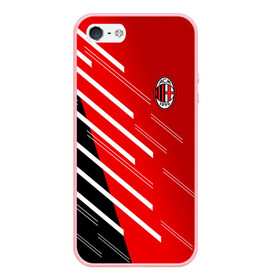 Чехол для iPhone 5/5S матовый с принтом AC MILAN в Курске, Силикон | Область печати: задняя сторона чехла, без боковых панелей | ac milan | fc | fc milan | football | milan | soccer | белый | клуб | красный | милан | спорт | спортивные | фк | футбол | цвет.логотип | черный | эмблема