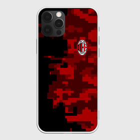 Чехол для iPhone 12 Pro с принтом AC MILAN в Курске, силикон | область печати: задняя сторона чехла, без боковых панелей | ac milan | fc | fc milan | football | milan | soccer | белый | клуб | красный | милан | спорт | спортивные | фк | футбол | цвет.логотип | черный | эмблема