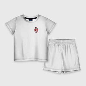 Детский костюм с шортами 3D с принтом AC MILAN в Курске,  |  | Тематика изображения на принте: ac milan | fc | fc milan | football | milan | soccer | белый | клуб | красный | милан | спорт | спортивные | фк | футбол | цвет.логотип | черный | эмблема