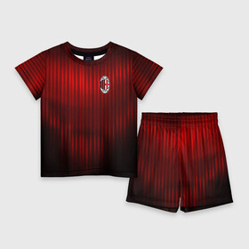 Детский костюм с шортами 3D с принтом AC MILAN в Курске,  |  | Тематика изображения на принте: ac milan | fc | fc milan | football | milan | soccer | белый | клуб | красный | милан | спорт | спортивные | фк | футбол | цвет.логотип | черный | эмблема