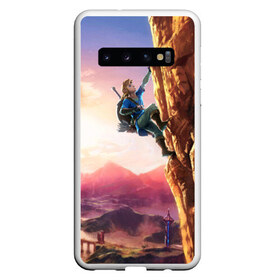 Чехол для Samsung Galaxy S10 с принтом Скала в Курске, Силикон | Область печати: задняя сторона чехла, без боковых панелей | legend of zelda | link | зельда | линк