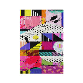 Обложка для паспорта матовая кожа с принтом Pop ART COLOR COLLECTION в Курске, натуральная матовая кожа | размер 19,3 х 13,7 см; прозрачные пластиковые крепления | abstraction | geometry | polygon | абстракция | геометрия | грань | краски | кубик | кубики | линии | мозаика | полигон | разноцветные | ребро | текстура | тени | узор