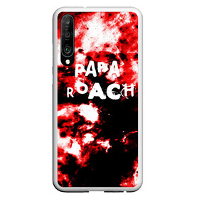 Чехол для Honor P30 с принтом PAPA ROACH BLOOD ROCK STYLE в Курске, Силикон | Область печати: задняя сторона чехла, без боковых панелей | papa roach | roach | папа роач | папароач | папароч | роач | роч