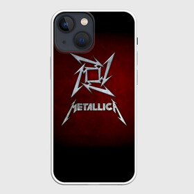 Чехол для iPhone 13 mini с принтом Metallica в Курске,  |  | metallica | группа | джеймс хэтфилд | кирк хэмметт | ларс ульрих | метал | металика | металлика | миталика | музыка | роберт трухильо | рок | трэш | трэшметал | хард | хардрок | хеви | хевиметал
