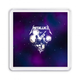 Магнит 55*55 с принтом Metallica в Курске, Пластик | Размер: 65*65 мм; Размер печати: 55*55 мм | metallica | группа | джеймс хэтфилд | кирк хэмметт | ларс ульрих | метал | металика | металлика | миталика | музыка | роберт трухильо | рок | трэш | трэшметал | хард | хардрок | хеви | хевиметал