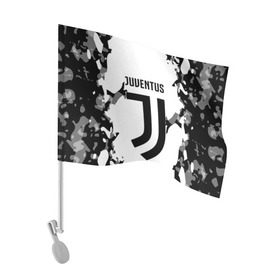 Флаг для автомобиля с принтом Juventus 2018 Original в Курске, 100% полиэстер | Размер: 30*21 см | fly emirates | juventus | ronaldo | клуб | линии | мода | модные | мяч | реал мадрид | спорт | спортивные | стиль | футбол | футбольный клуб | экстрим | эмблема | ювентус
