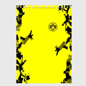 Скетчбук с принтом FC Borussia 2018 Original в Курске, 100% бумага
 | 48 листов, плотность листов — 100 г/м2, плотность картонной обложки — 250 г/м2. Листы скреплены сверху удобной пружинной спиралью | Тематика изображения на принте: боруссия | дортмунд