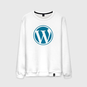 Мужской свитшот хлопок с принтом WordPress CMS в Курске, 100% хлопок |  | wordpress | вордпрес | вордпресс