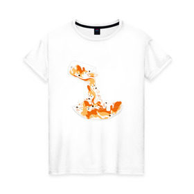 Женская футболка хлопок с принтом Корги с молоком в Курске, 100% хлопок | прямой крой, круглый вырез горловины, длина до линии бедер, слегка спущенное плечо | корги | собаки