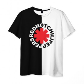 Мужская футболка 3D с принтом Red Hot Chili Peppers в Курске, 100% полиэфир | прямой крой, круглый вырез горловины, длина до линии бедер | red hot chili peppers | rhcp | перцы | ред хот чили пепперс | рхчп | рэд