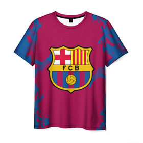 Мужская футболка 3D с принтом FC Barca 2018 Original в Курске, 100% полиэфир | прямой крой, круглый вырез горловины, длина до линии бедер | fc | fc barcelona | fcb | барселона | спорт | спортивные | фк | футбол | футбольный клуб