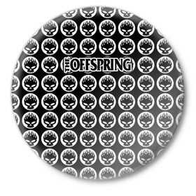 Значок с принтом The Offspring в Курске,  металл | круглая форма, металлическая застежка в виде булавки | Тематика изображения на принте: offspring | офспринг | оффспринг | рок