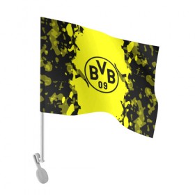 Флаг для автомобиля с принтом FC Borussia 2018 Original в Курске, 100% полиэстер | Размер: 30*21 см | боруссия | дортмунд
