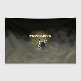Флаг-баннер с принтом Imagine Dragons Dream в Курске, 100% полиэстер | размер 67 х 109 см, плотность ткани — 95 г/м2; по краям флага есть четыре люверса для крепления | альтернативный | американская | группа | драгонс | имеджин | инди | индирок | поп | рок | электроник