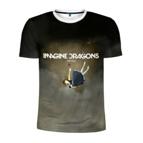 Мужская футболка 3D спортивная с принтом Imagine Dragons Dream в Курске, 100% полиэстер с улучшенными характеристиками | приталенный силуэт, круглая горловина, широкие плечи, сужается к линии бедра | альтернативный | американская | группа | драгонс | имеджин | инди | индирок | поп | рок | электроник