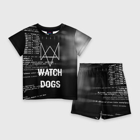 Детский костюм с шортами 3D с принтом Wath dogs 2 Хакер в Курске,  |  | Тематика изображения на принте: game | wath dogs 2 | город | девушка | дрон | игры | компьютеры | маркус | пистолет | телефон | технологии | хакер