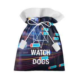 Подарочный 3D мешок с принтом Watch Dogs в Курске, 100% полиэстер | Размер: 29*39 см | game | wath dogs 2 | город | девушка | дрон | игры | компьютеры | пистолет | телефон | технологии | хакер