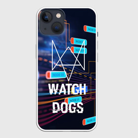 Чехол для iPhone 13 с принтом Watch Dogs в Курске,  |  | game | wath dogs 2 | город | девушка | дрон | игры | компьютеры | пистолет | телефон | технологии | хакер