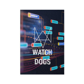 Обложка для паспорта матовая кожа с принтом Watch Dogs в Курске, натуральная матовая кожа | размер 19,3 х 13,7 см; прозрачные пластиковые крепления | game | wath dogs 2 | город | девушка | дрон | игры | компьютеры | пистолет | телефон | технологии | хакер