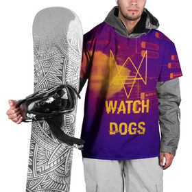Накидка на куртку 3D с принтом WATCH DOGS NEON WORLD в Курске, 100% полиэстер |  | Тематика изображения на принте: wath dogs 2 | хакер