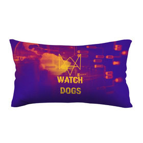Подушка 3D антистресс с принтом WATCH DOGS NEON WORLD в Курске, наволочка — 100% полиэстер, наполнитель — вспененный полистирол | состоит из подушки и наволочки на молнии | wath dogs 2 | хакер