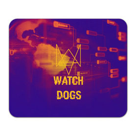 Коврик прямоугольный с принтом WATCH DOGS NEON WORLD в Курске, натуральный каучук | размер 230 х 185 мм; запечатка лицевой стороны | wath dogs 2 | хакер