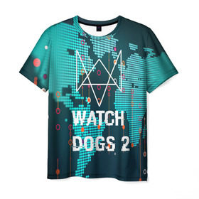 Мужская футболка 3D с принтом Watch Dogs 2 NETWORK HACK в Курске, 100% полиэфир | прямой крой, круглый вырез горловины, длина до линии бедер | game | wath dogs 2 | город | девушка | дрон | игры | компьютеры | пистолет | телефон | технологии | хакер