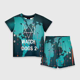 Детский костюм с шортами 3D с принтом Watch Dogs 2 NETWORK HACK в Курске,  |  | Тематика изображения на принте: game | wath dogs 2 | город | девушка | дрон | игры | компьютеры | пистолет | телефон | технологии | хакер