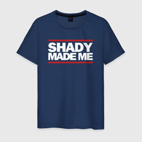 Мужская футболка хлопок с принтом Shady Made Me в Курске, 100% хлопок | прямой крой, круглый вырез горловины, длина до линии бедер, слегка спущенное плечо. | Тематика изображения на принте: eminem | rap | swag | рэп | свэг | эминем