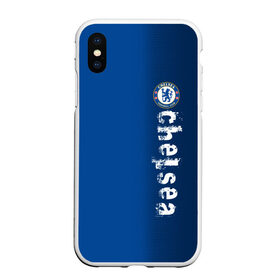 Чехол для iPhone XS Max матовый с принтом Chelsea Uniform в Курске, Силикон | Область печати: задняя сторона чехла, без боковых панелей | chelsea | emirates | fc | абстракция | геометрия | зож | клуб | линии | мода | модные | мяч | спорт | спортивные | стиль | тренды | флаг россии | футбол | футбольный клуб | челси | экстрим | эмблема