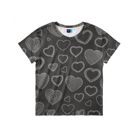 Детская футболка 3D с принтом Love is в Курске, 100% гипоаллергенный полиэфир | прямой крой, круглый вырез горловины, длина до линии бедер, чуть спущенное плечо, ткань немного тянется | 14 | love | валентин | губы | день | любовь | подарок | поцелуй | сердце | страсть | февраль