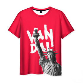 Мужская футболка 3D с принтом Vandal в Курске, 100% полиэфир | прямой крой, круглый вырез горловины, длина до линии бедер | Тематика изображения на принте: america | art | brush | graffiti | hooligan | picture | vandal | vandalism | америка | вандал | вандализм | граффити | кисть | краска | надпись | рисунок | свобода | статуя | статуя свободы | хулиган