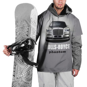 Накидка на куртку 3D с принтом Rolls-Royce Phantom в Курске, 100% полиэстер |  | bmw | rolls royce | авто | автомобиль | машина | роллс ройс | тачка | элита