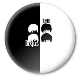Значок с принтом The Beatles в Курске,  металл | круглая форма, металлическая застежка в виде булавки | beatles | the beatles | бителз | бителс | битлз | битлс | битлы | группа | джон леннон | джордж харрисон | жуки | зе | ливерпульская четвёрка | мерсибит | пол маккартни | поп | ринго старр | рок