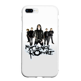 Чехол для iPhone 7Plus/8 Plus матовый с принтом Группа My Chemical Romance в Курске, Силикон | Область печати: задняя сторона чехла, без боковых панелей | gerard way | mcr | my chemical romance | альтернативный | группа | джерард уэй | май кемикал романс | мкр | мой химический роман | мхр | мцр | панк | поп | поппанк | рок | рэй торо