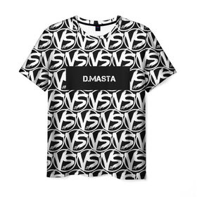 Мужская футболка 3D с принтом VERSUS BATTLE-D.MASTA в Курске, 100% полиэфир | прямой крой, круглый вырез горловины, длина до линии бедер | rap | versus battle | битва | молодежный стиль | рэп | рэп батл | рэп битва | рэперы