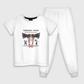 Детская пижама хлопок с принтом Нейромонах Феофан в Курске, 100% хлопок |  брюки и футболка прямого кроя, без карманов, на брюках мягкая резинка на поясе и по низу штанин
 | 