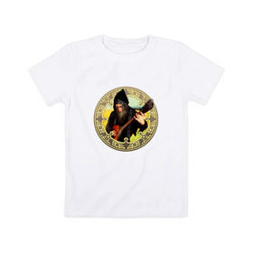 Детская футболка хлопок с принтом Нейромонах Феофан 1 в Курске, 100% хлопок | круглый вырез горловины, полуприлегающий силуэт, длина до линии бедер | 