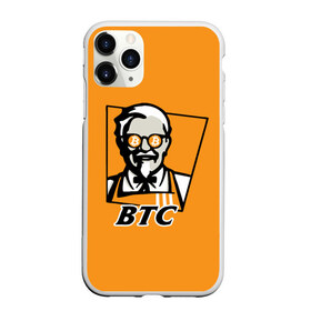 Чехол для iPhone 11 Pro Max матовый с принтом BITCOIN в стиле KFC в Курске, Силикон |  | Тематика изображения на принте: bitcoin | btc | crypto | kfc | биткоин | валюта | деньги | криптовалюта | цифровое золото