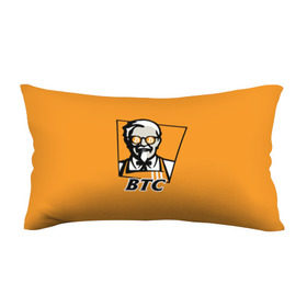 Подушка 3D антистресс с принтом BITCOIN в стиле KFC в Курске, наволочка — 100% полиэстер, наполнитель — вспененный полистирол | состоит из подушки и наволочки на молнии | bitcoin | btc | crypto | kfc | биткоин | валюта | деньги | криптовалюта | цифровое золото