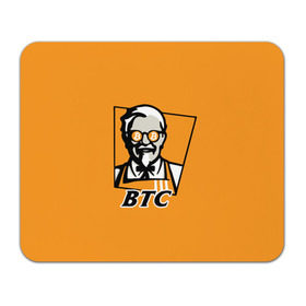 Коврик прямоугольный с принтом BITCOIN в стиле KFC в Курске, натуральный каучук | размер 230 х 185 мм; запечатка лицевой стороны | bitcoin | btc | crypto | kfc | биткоин | валюта | деньги | криптовалюта | цифровое золото