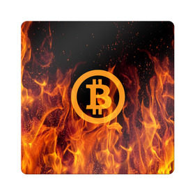 Магнит виниловый Квадрат с принтом BITCOIN FIRE в Курске, полимерный материал с магнитным слоем | размер 9*9 см, закругленные углы | bitcoin | btc | coin | crypto | ethereum | money | orange | биткоин | валюта | деньги | известные | криптовалюта | логотип | монета | надписи.cash | оранжевый | цвет | цифровое золото | эфир