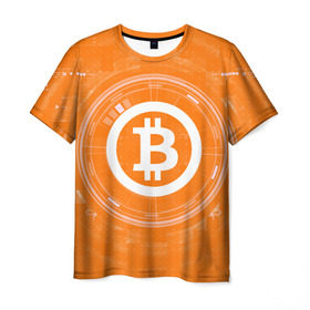 Мужская футболка 3D с принтом BITCOIN в Курске, 100% полиэфир | прямой крой, круглый вырез горловины, длина до линии бедер | Тематика изображения на принте: bitcoin | btc | coin | crypto | ethereum | money | orange | биткоин | валюта | деньги | известные | криптовалюта | логотип | монета | надписи.cash | оранжевый | цвет | цифровое золото | эфир