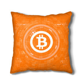 Подушка 3D с принтом BITCOIN в Курске, наволочка – 100% полиэстер, наполнитель – холлофайбер (легкий наполнитель, не вызывает аллергию). | состоит из подушки и наволочки. Наволочка на молнии, легко снимается для стирки | bitcoin | btc | coin | crypto | ethereum | money | orange | биткоин | валюта | деньги | известные | криптовалюта | логотип | монета | надписи.cash | оранжевый | цвет | цифровое золото | эфир