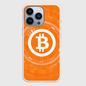 Чехол для iPhone 13 Pro с принтом БИТКОИН | BITCOIN в Курске,  |  | Тематика изображения на принте: bitcoin | btc | coin | crypto | ethereum | money | orange | биткоин | валюта | деньги | известные | криптовалюта | логотип | монета | надписи.cash | оранжевый | цвет | цифровое золото | эфир