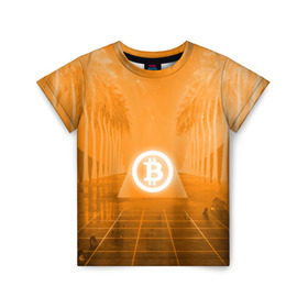 Детская футболка 3D с принтом BITCOIN в Курске, 100% гипоаллергенный полиэфир | прямой крой, круглый вырез горловины, длина до линии бедер, чуть спущенное плечо, ткань немного тянется | bitcoin | btc | coin | crypto | ethereum | money | orange | биткоин | валюта | деньги | известные | криптовалюта | логотип | монета | надписи.cash | оранжевый | цвет | цифровое золото | эфир