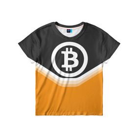 Детская футболка 3D с принтом BITCOIN UNIFORM в Курске, 100% гипоаллергенный полиэфир | прямой крой, круглый вырез горловины, длина до линии бедер, чуть спущенное плечо, ткань немного тянется | bitcoin | btc | coin | crypto | ethereum | money | orange | биткоин | валюта | деньги | известные | криптовалюта | логотип | монета | надписи.cash | оранжевый | цвет | цифровое золото | эфир