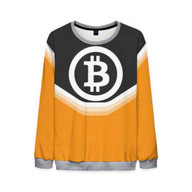 Мужской свитшот 3D с принтом BITCOIN UNIFORM в Курске, 100% полиэстер с мягким внутренним слоем | круглый вырез горловины, мягкая резинка на манжетах и поясе, свободная посадка по фигуре | Тематика изображения на принте: bitcoin | btc | coin | crypto | ethereum | money | orange | биткоин | валюта | деньги | известные | криптовалюта | логотип | монета | надписи.cash | оранжевый | цвет | цифровое золото | эфир