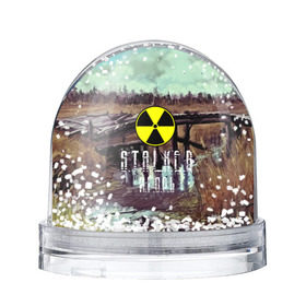 Водяной шар с принтом S.T.A.L.K.E.R ИГОРЬ в Курске, Пластик | Изображение внутри шара печатается на глянцевой фотобумаге с двух сторон | 